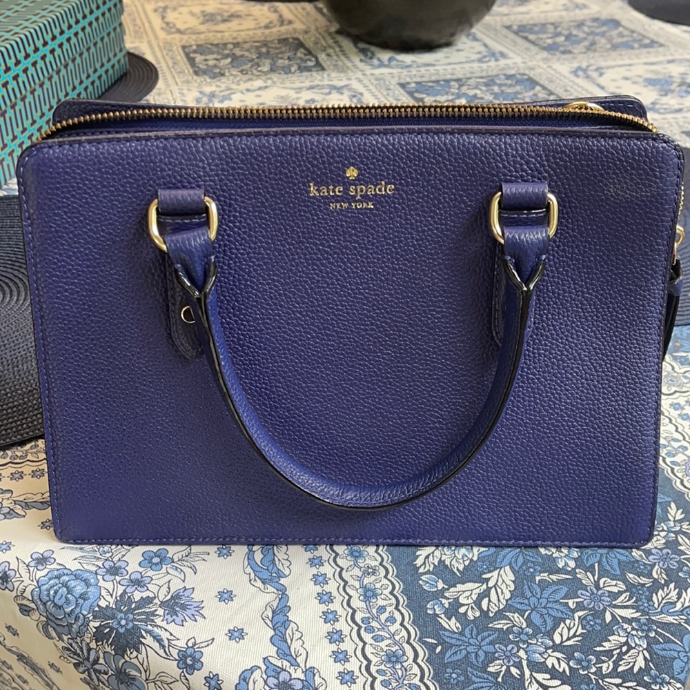 Navy Blue Kate Spade Purse with Adjustable strap
